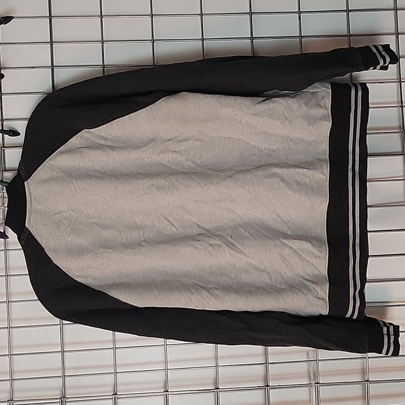 Gap Men's Sweater Snap Buttons Size Large Two Shades of Gray - Picture 3 of 7